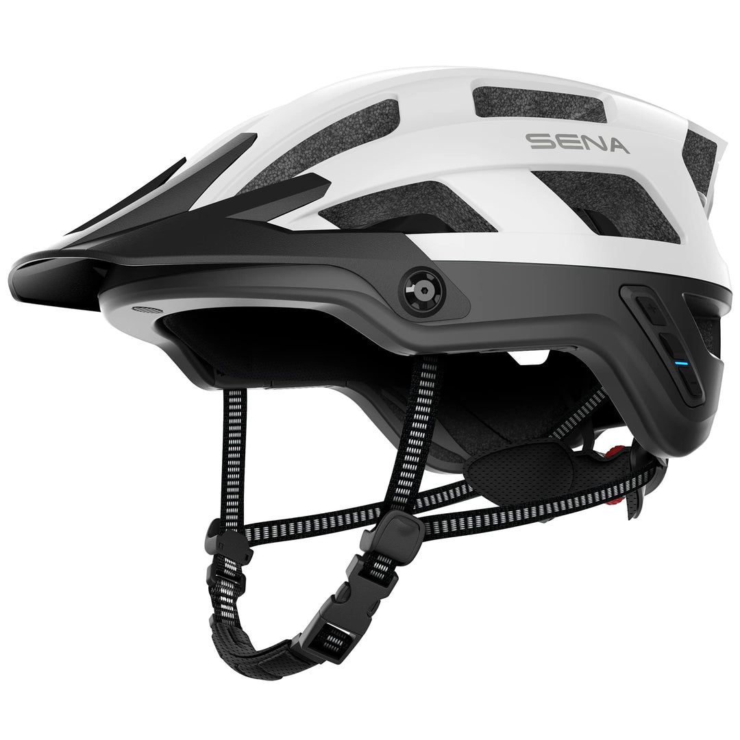 Sena M1 EVO Smart Mountainbike-Helm (Mattweiss, L)