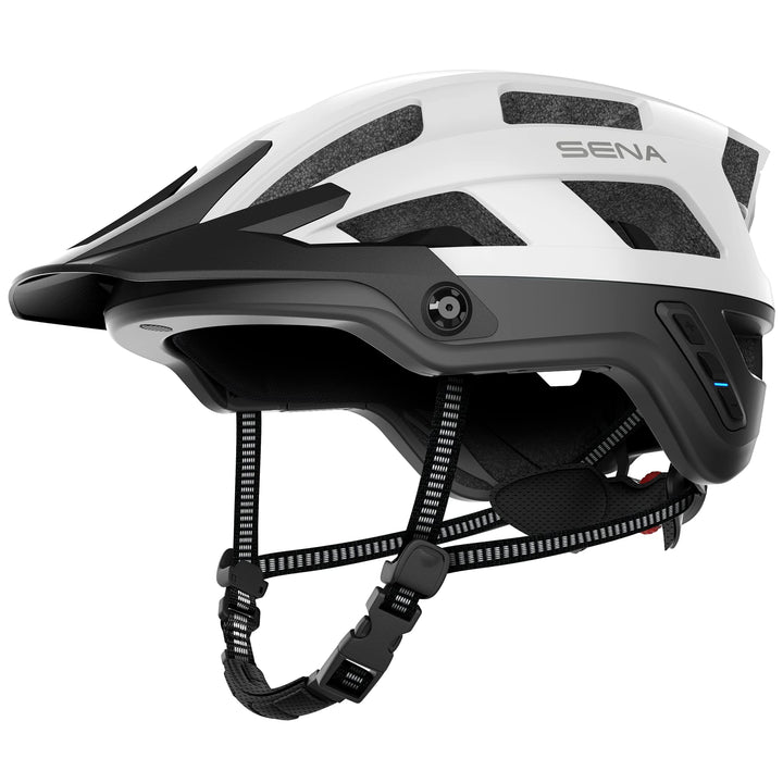 Sena M1 EVO Smart Mountainbike-Helm (Mattweiss, L)