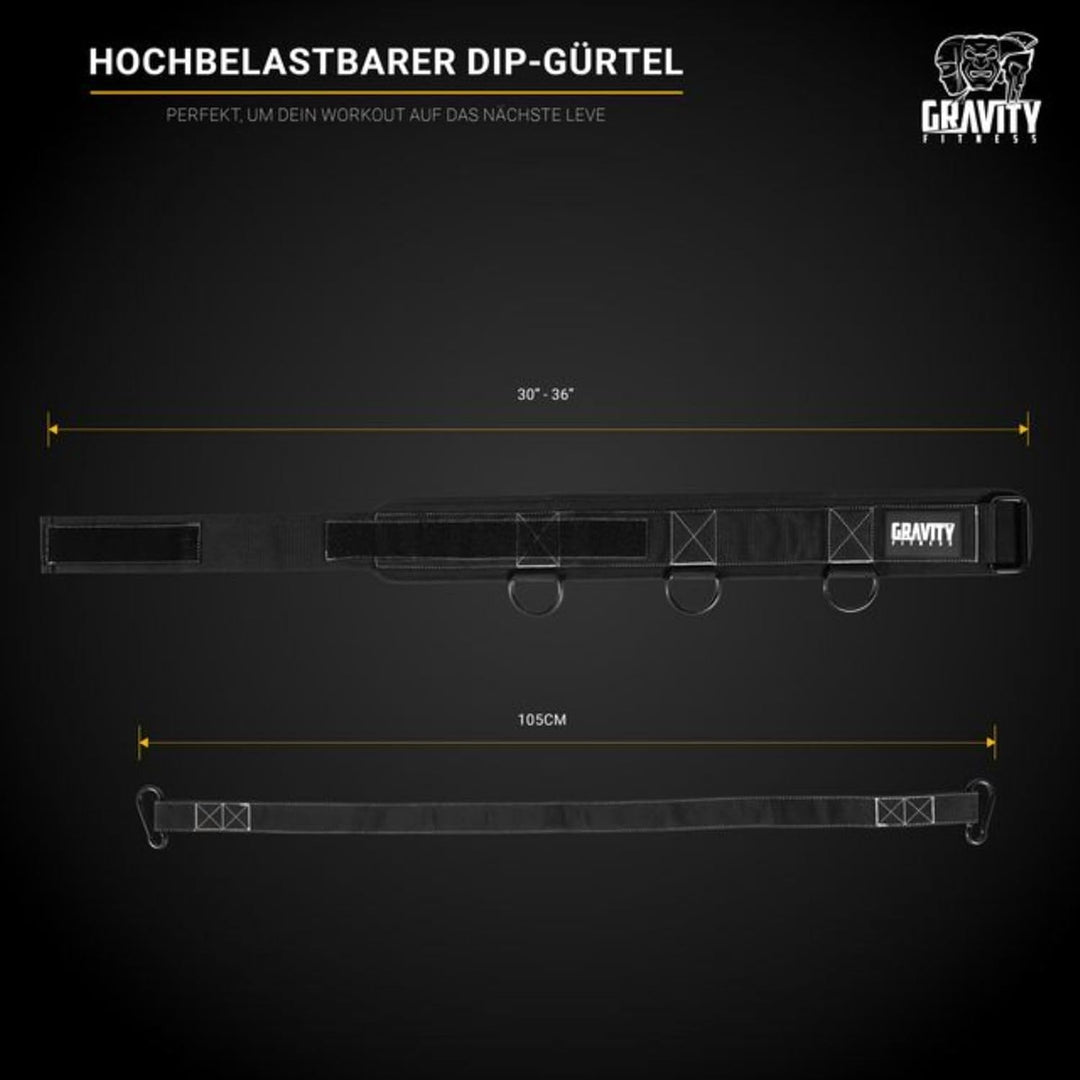 Gravity Fitness Advanced Dip Belt 4 in 1 Heavy Duty Workout Belt