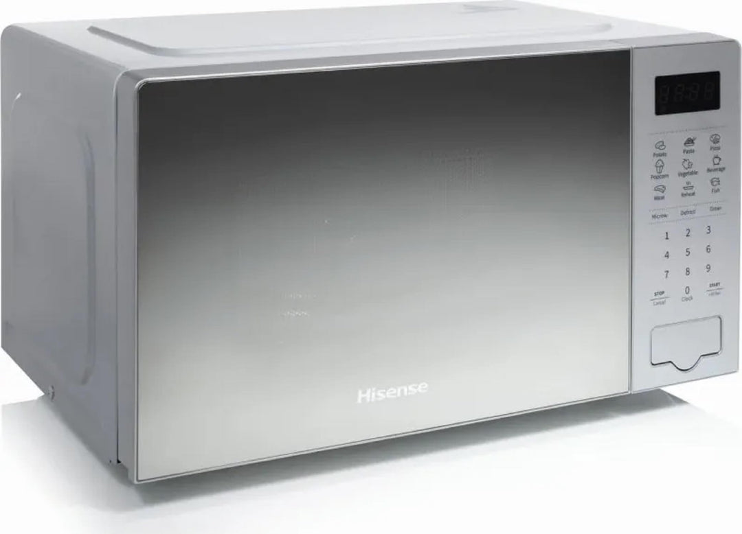 Hisense, H20MOMS4 Mikrowelle, 20 l, 700 W, LED-Display mit Touch-Bedienung, 6 Funktionen, Spiegelfar