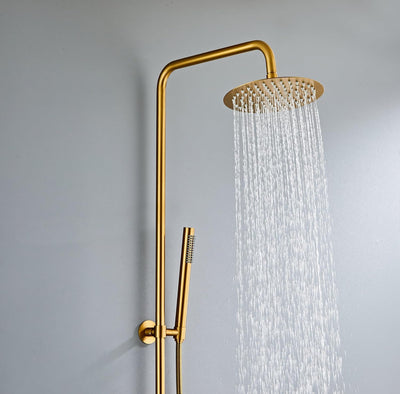 Gartendusche Aussendusche Komplettset Edelstahl | Hochwertige Outdoor Dusche für Garten | Mit Thermo