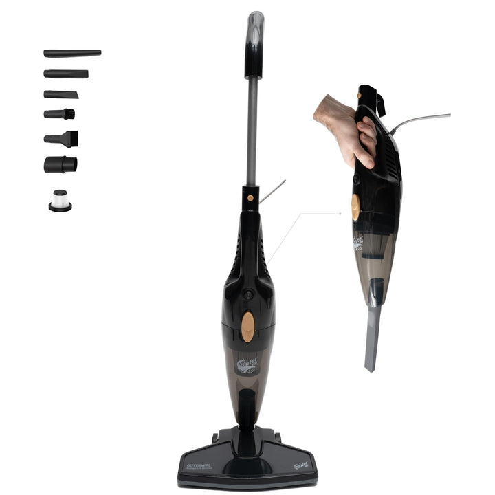 S12 Akku Staubsauger – 16 kPa Starker Handstaubsauger, Ultra-Leichter Stabstaubsauger 1,5 kg, 650 W,