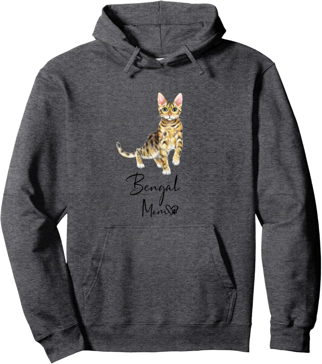BENGAL MOM Mama Katze Katzenmama Frauchen Pullover Hoodie