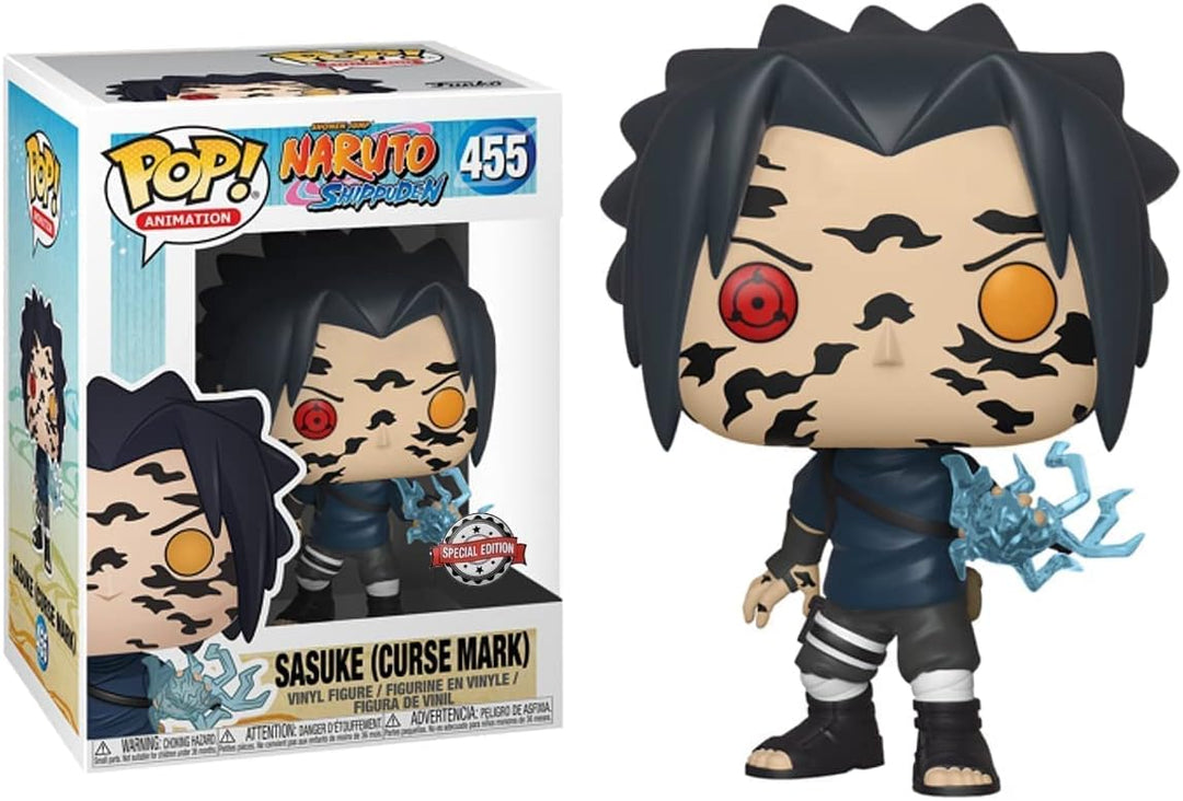Funko Pop! Animation: Naruto - Sasuke Uchiha mit Scars - Naruto Shippuden - Vinyl-Sammelfigur - Gesc