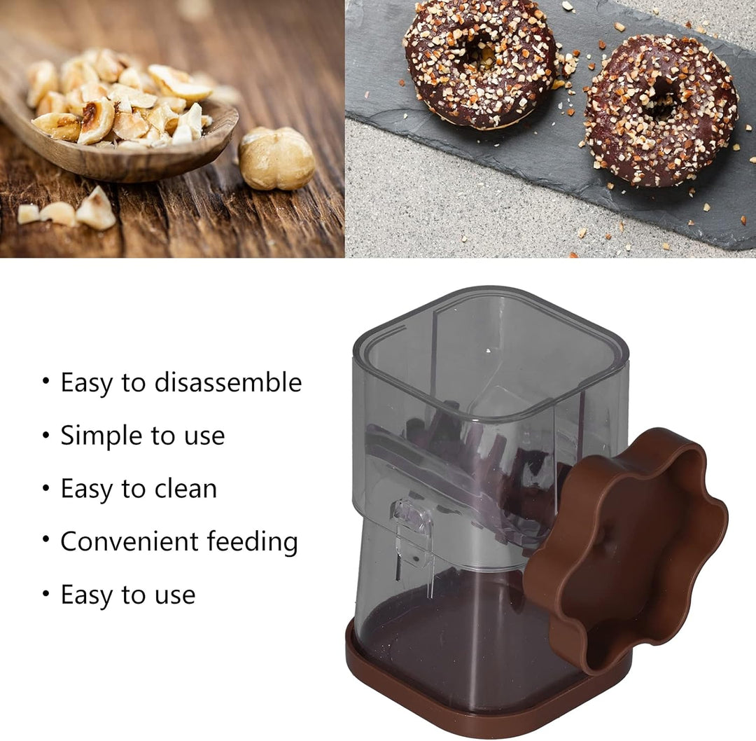 Mühelose Nussmühle mit Handkurbel Zerkleinert Mandeln, Haselnüsse und Pekannüsse aus Hochwertigem Ma