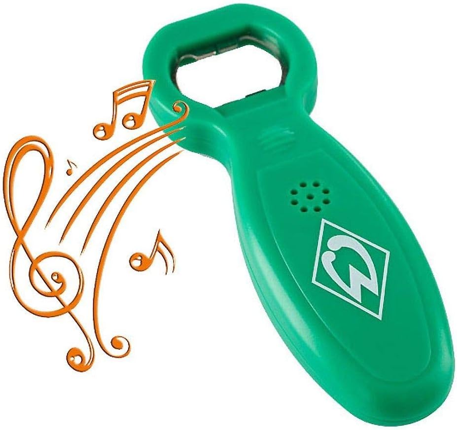 Werder Bremen SV Soundflaschenöffner, Öffner mit Sound, Kapselheber, Flaschenöffner - Plus Lesezeich