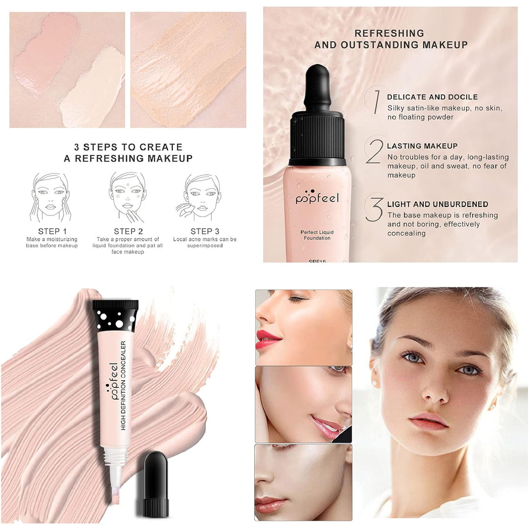 16St Schminkkasten Make-Up Set, Professionelles Kosmetische Schmink Set mit Lidschatten Lippengloss