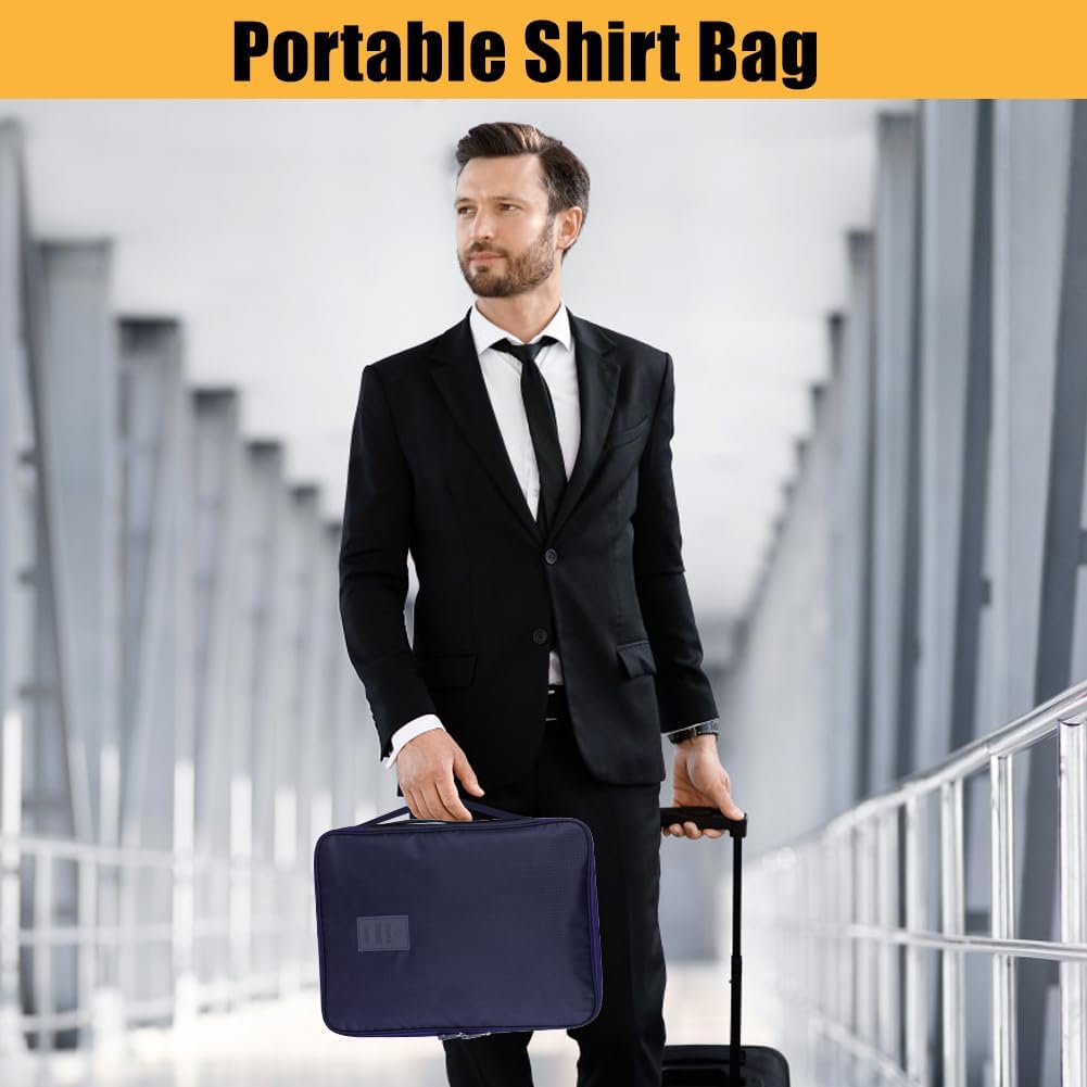 Hemdentasche für Koffer, Hemden Packtasche Portable Hemd Reisetasche Anti Falte Hemdtasche Knitterfr