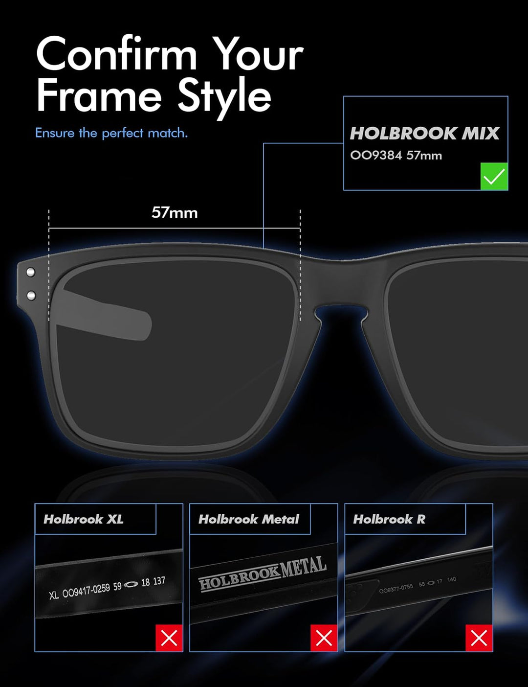 Saucer Premium Ersatzgläser für Oakley Holbrook Mix OO9384 Sonnenbrillen High Defense - Bronze Gold