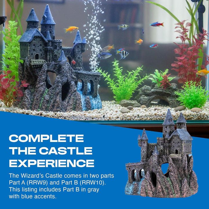 Penn-Plax Castle Aquarium-Dekoration, handbemalt mit realistischen Details, über 36,7 cm hoch, Teil