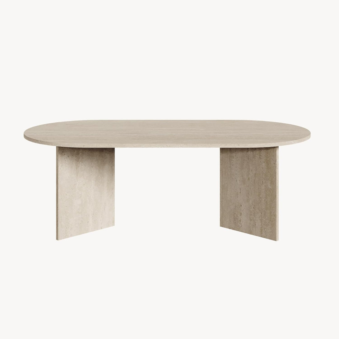 [en.casa] Couchtisch Kynd Wohnzimmertisch 119 x 60 x 40 cm Sofatisch Beistelltisch mit ovaler Tischp