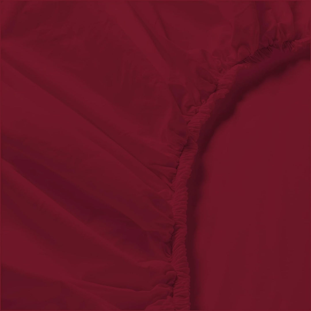 Italian Bed Linen Max Color Bettwäsche-Set, Bordeaux, Doppelte, Bordeaux