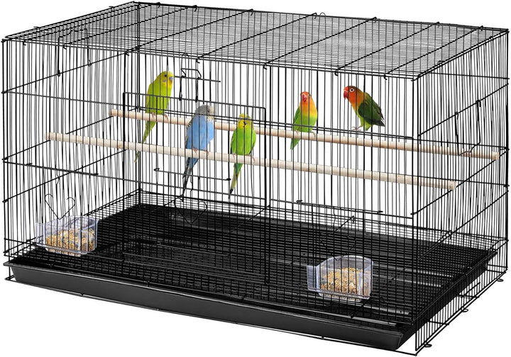 Yaheetech Vogelkäfig Stapelbarer Flugkäfig breiter käfige mit extra viel Platz für Papageien Sittich