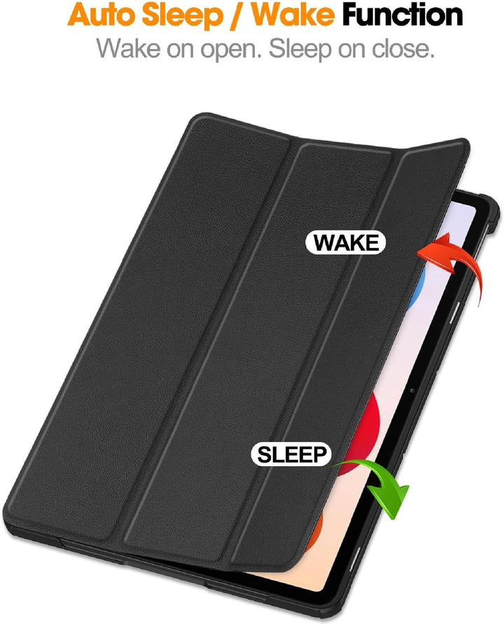 GIOPUEY Hülle Kompatibel mit Xiaomi Redmi Pad 2 Pro 12.1 2025, Flip Case [Bracket-Funktion] 360° Sch