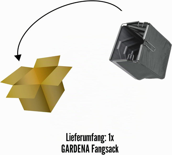 Gardena Fangsack: Robuster Auffangbehälter für Gardena Elektro-Rasenlüfter ES 500 und Gardena Elektr