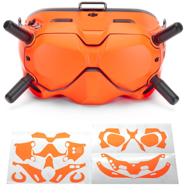 WRAPGRADE Skin Kompatibel mit DJI FPV | Goggles V2 (NEON ORANGE)