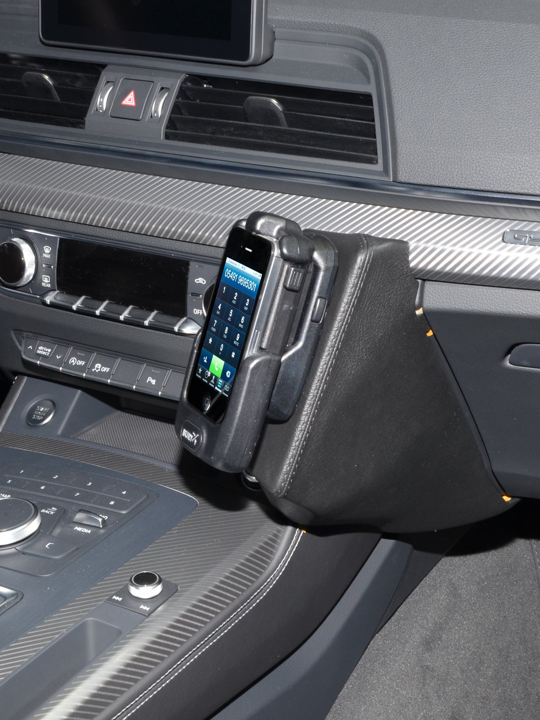 KUDA Handyhalterung passend für Audi Q5 ab 2016 - Telefonkonsole für Smartphones, Handys, Navi und m