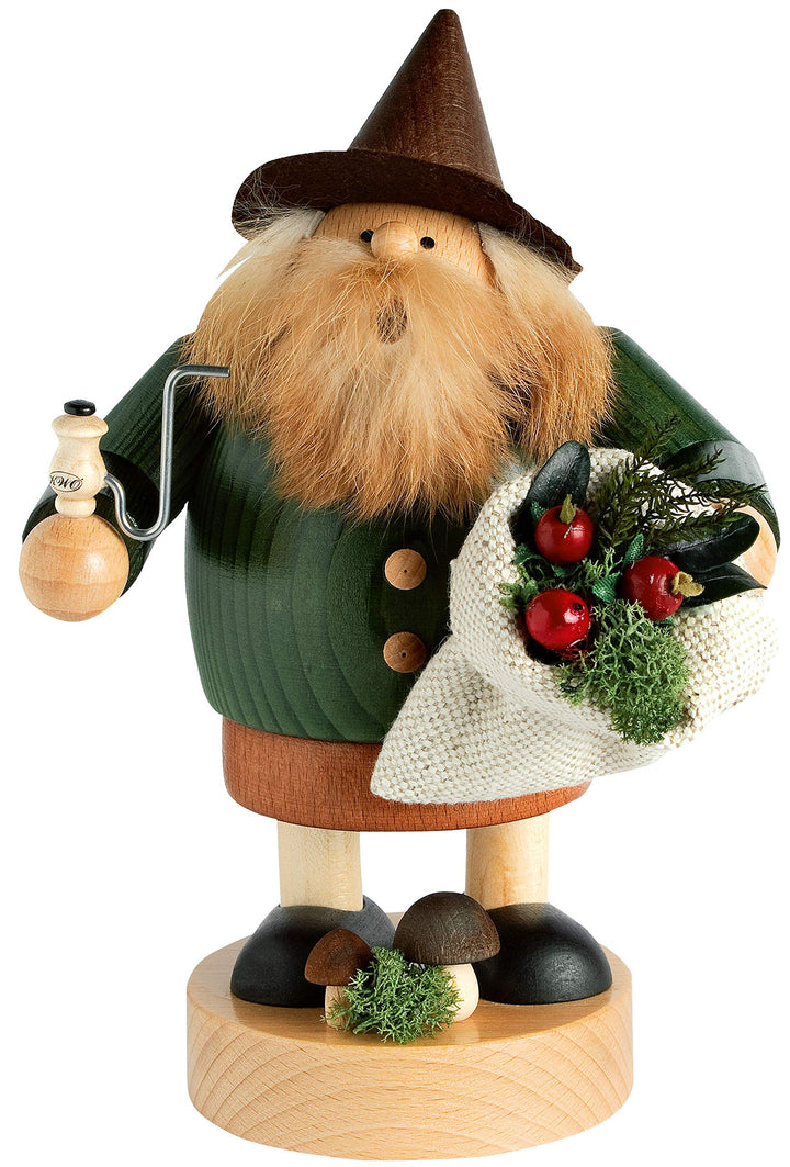 KWO Olbernhau 21687 Räuchermännchen Moosmännchen, 20 cm