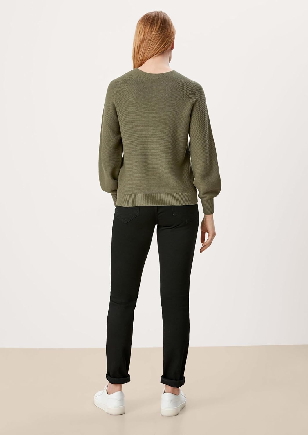 s.Oliver Strickpullover aus Viskosemix 48 Light Khaki, 48 Light Khaki