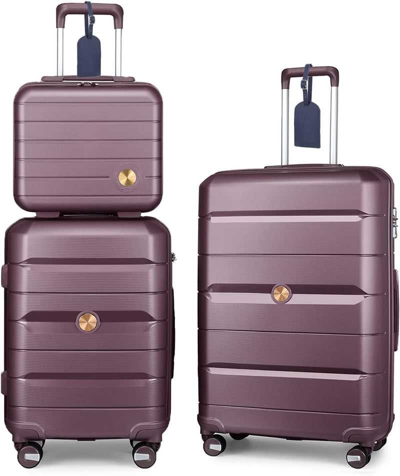 Sea choice Kofferset Handgepäck Hartschalen Trolley Koffer mit Beautycase Leichtgewicht Polypropylen