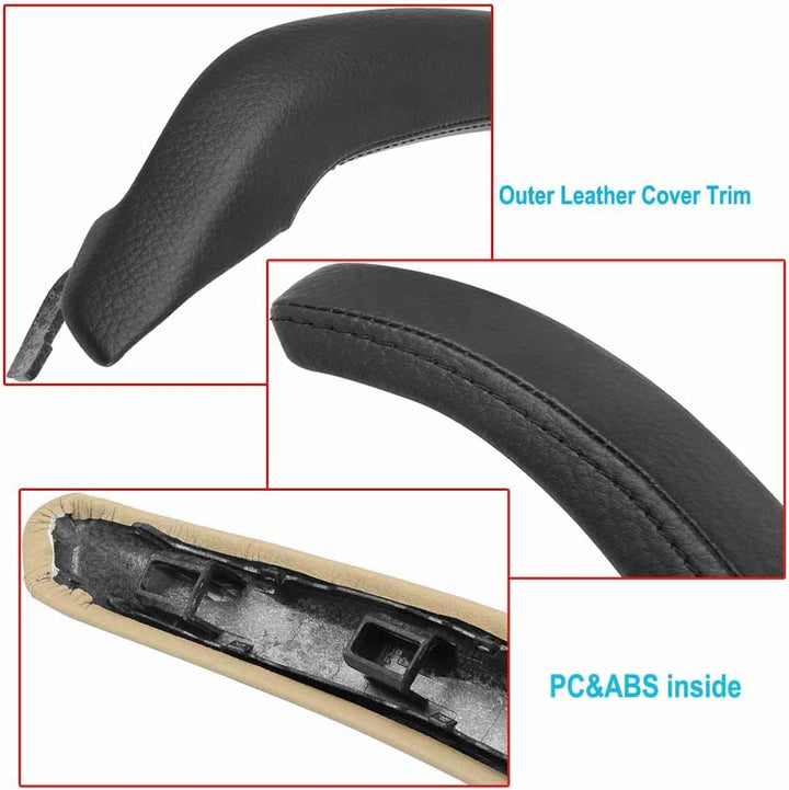 Hacreyatu Auto Türgriff Innengriff Für B-MW X3 X4 F25 F26 2010-2016 (Right Outer Cover, Black) Right