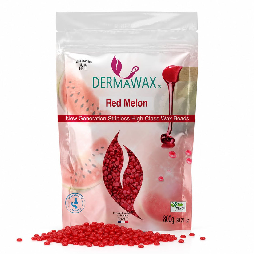800 Gramm Dermawax Red Melon Hypoallergen Waxing Perlen zur Haarentfernung Augenbrauen Gesicht Intim
