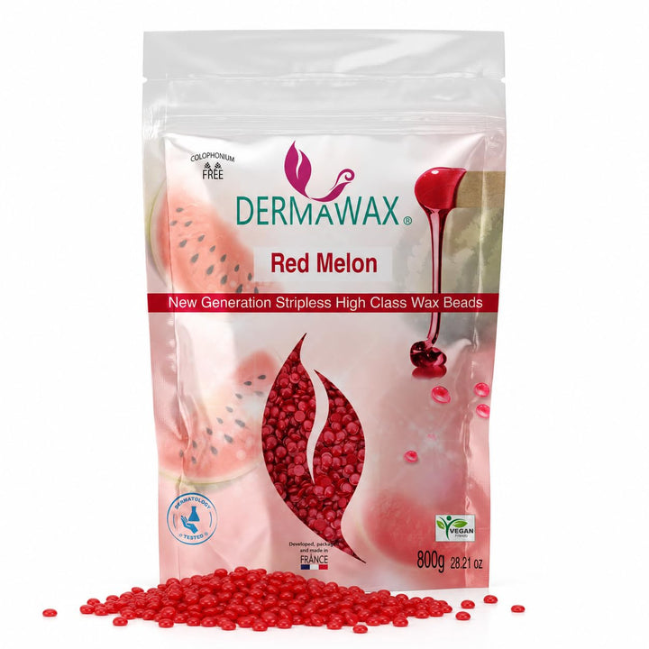 800 Gramm Dermawax Red Melon Hypoallergen Waxing Perlen zur Haarentfernung Augenbrauen Gesicht Intim