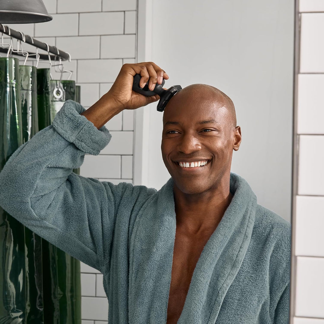 MANSCAPED The Dome Shaver Plus Herren Kopfrasierer – Vier Doppelspur-Rotationsklingen mit SkinSafe &amp;