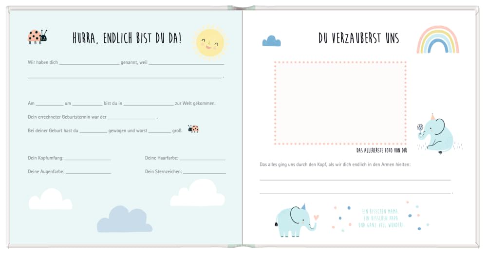 Babyalbum - Unser Baby (Alben & Geschenke fürs Baby), Gebundenes Buch