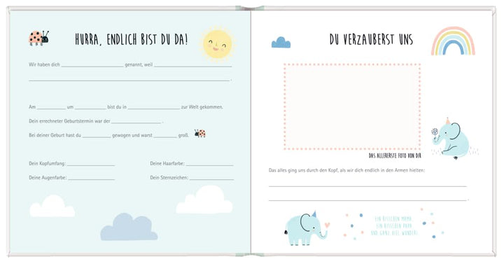 Babyalbum - Unser Baby (Alben & Geschenke fürs Baby), Gebundenes Buch