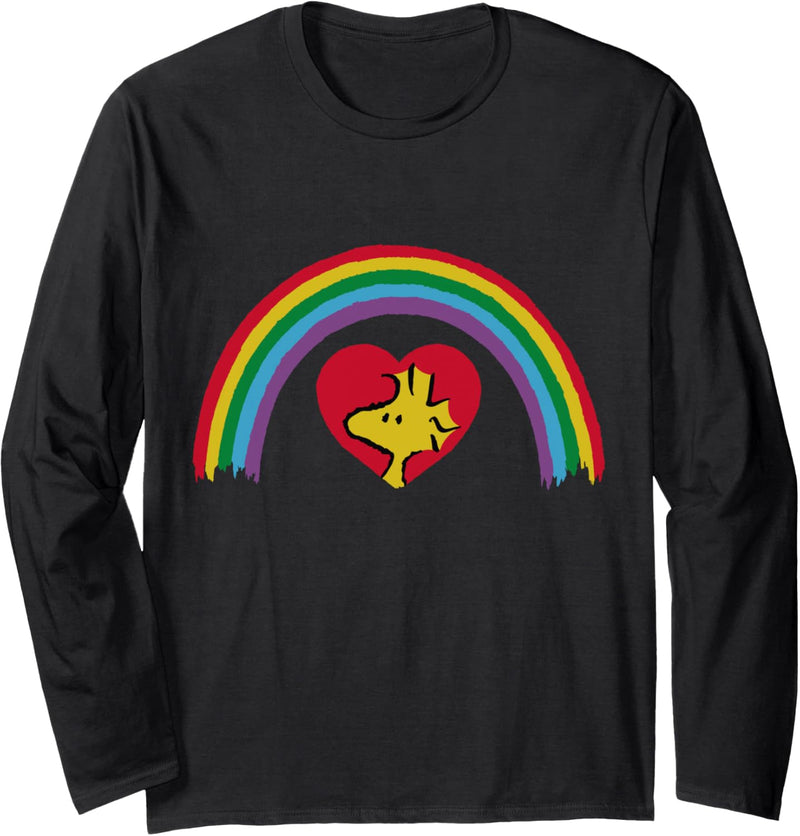 Peanuts Regenbogen Woodstock Langarmshirt