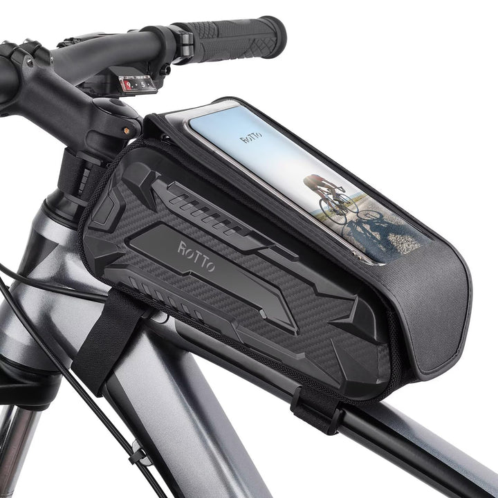 ROTTO Fahrrad Rahmentasche Handyhalterung Wasserdicht Fahrradtasche Rahmen Harte Schale Handytasche