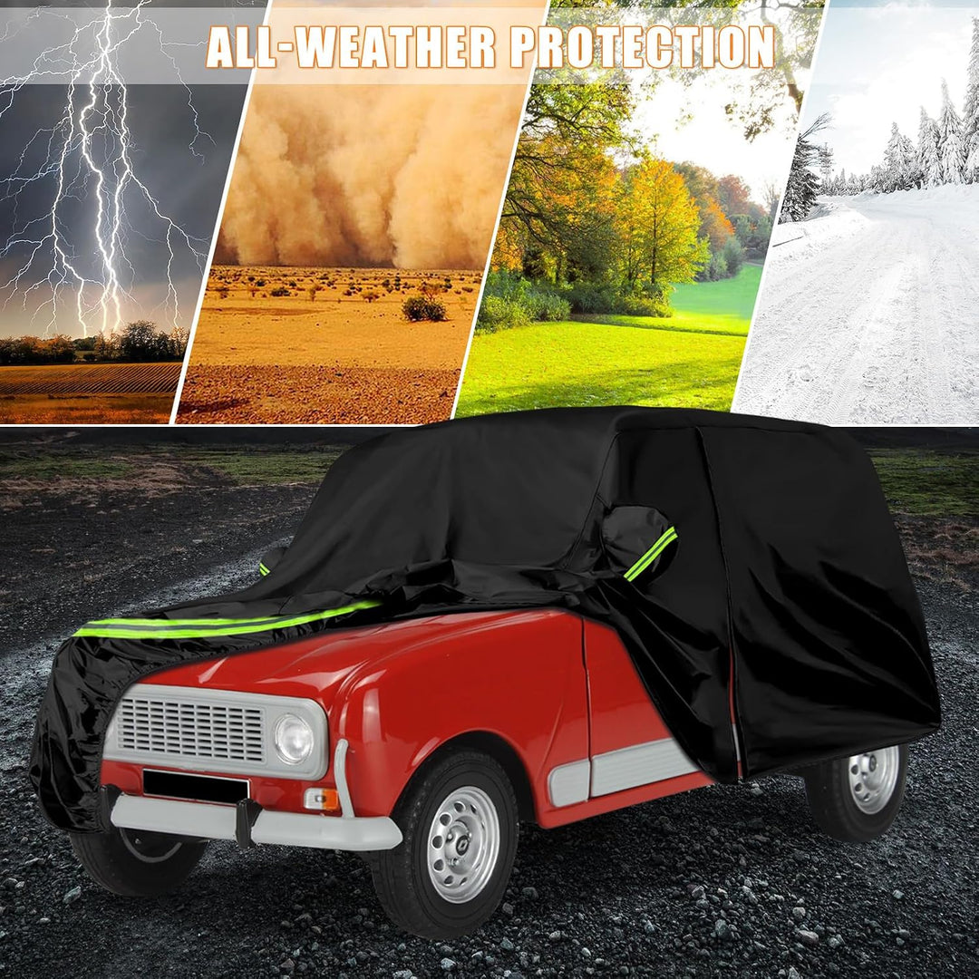 Vollgarage Autoabdeckung Ersatz für Renault 4/4L/R4 1961-1992, Schwarz | Autogarage Wasserdicht, Aut