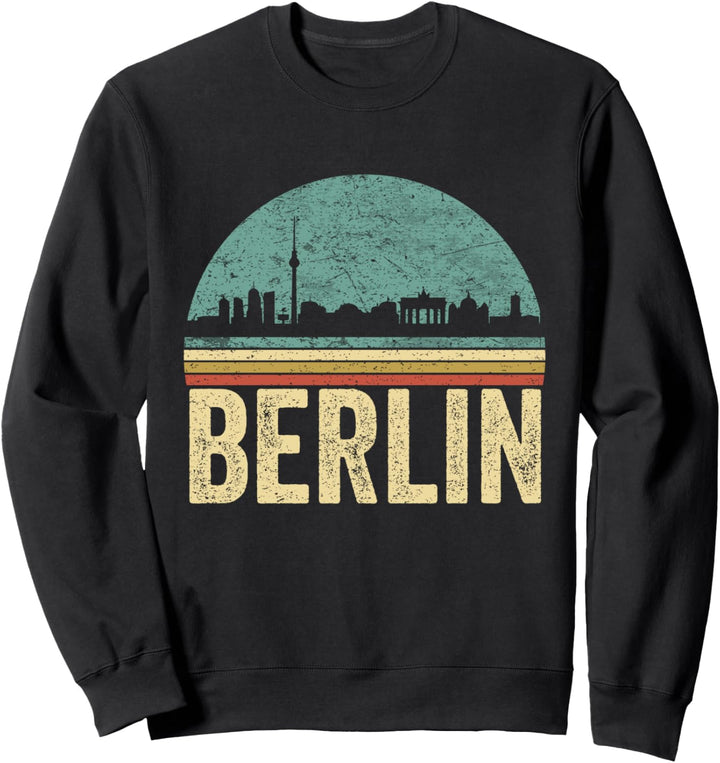 Berlin Silhouette Skyline Hauptstadt Berlin Retro Sweatshirt