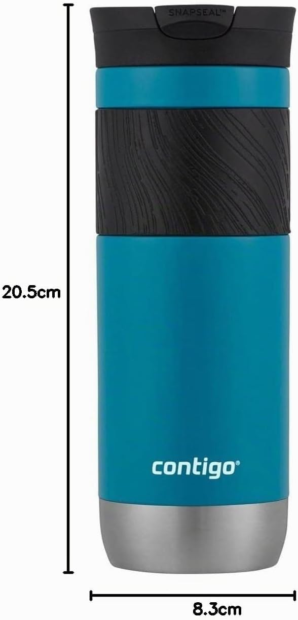 Contigo Byron 2.0 Thermobecher, Edelstahl Isolierbecher mit Snapseal Verschluss, Kaffeebecher to go,