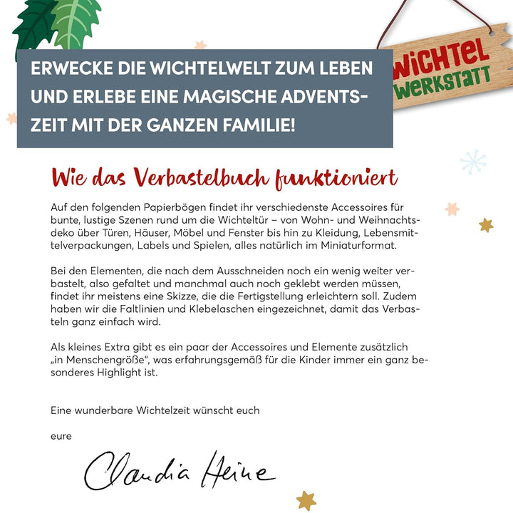 Das blitzschnelle Wichtel-Verbastelbuch: Papier-Accessoires zum Ausschneiden für die Wichteltür, Tas