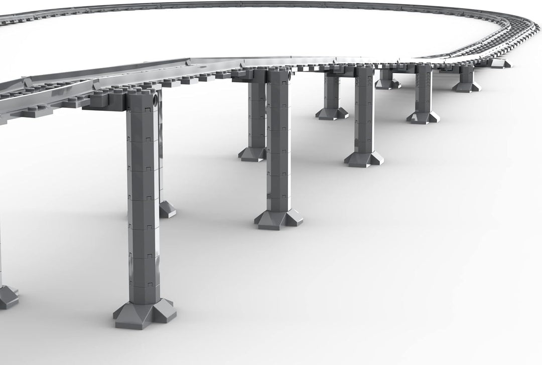 Trixbrix Supports Bundle 2.0 Compatible with Lego City Train Sets 60197 60198 10277 60205 60238 6033