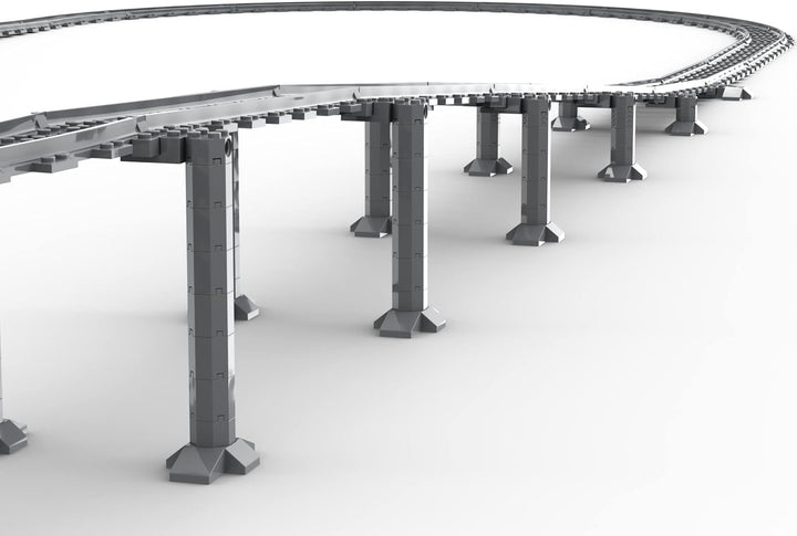 Trixbrix Supports Bundle 2.0 Compatible with Lego City Train Sets 60197 60198 10277 60205 60238 6033
