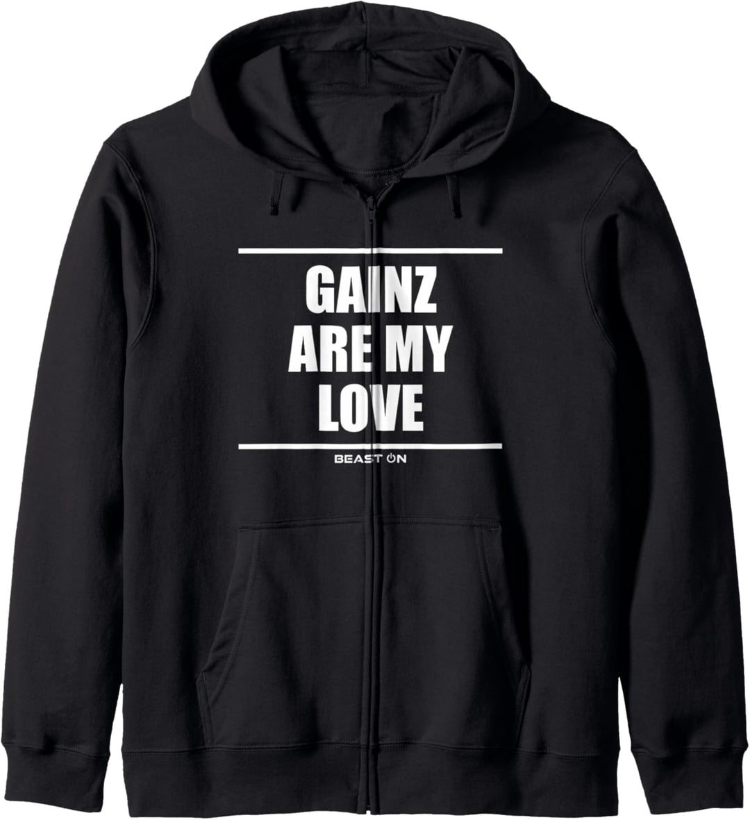 Gains are my Love Lustige Fitness Motivation Gym Sprüche Kapuzenjacke