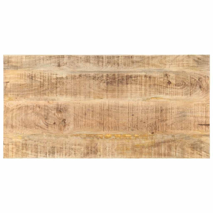 vidaXL Mangoholz Massiv Tischplatte Massivholzplatte Holzplatte Ersatztischplatte Holz Platte für Es