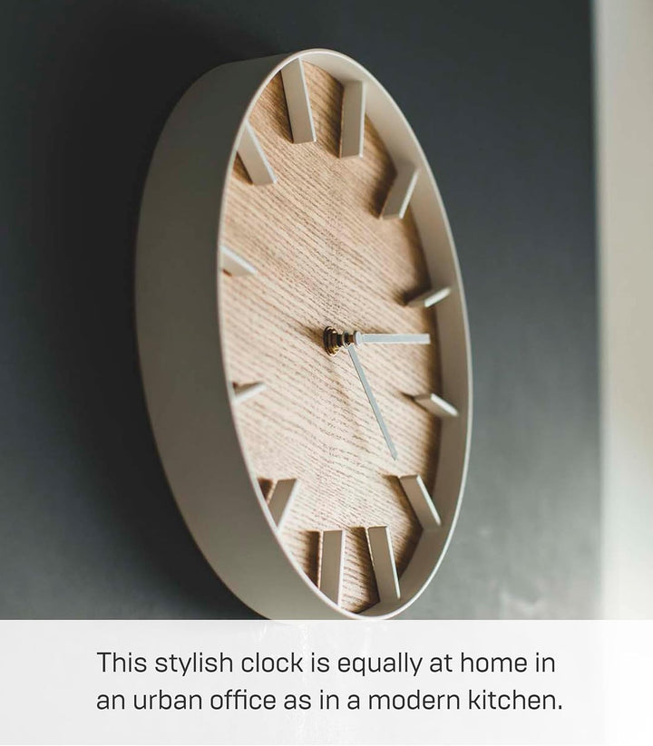 Wall clock - Rin - beige Weiss Single, Weiss Single