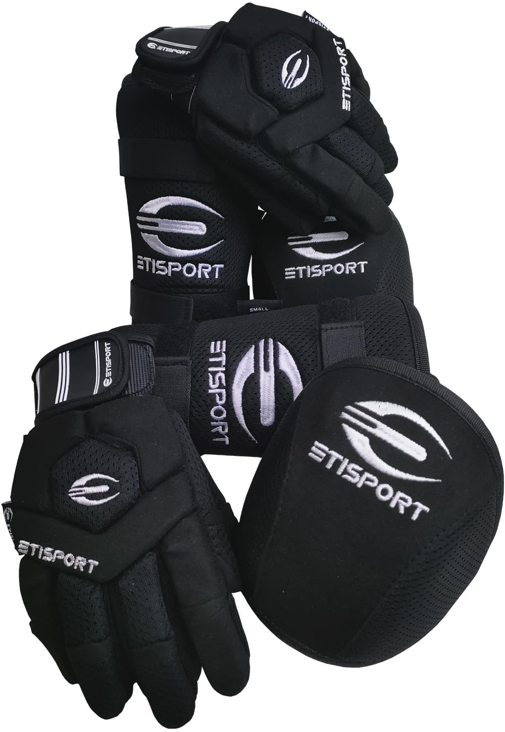 Schutzset, Handschuhe, Knieschützer, Schienbeinschützer für Rollhockey für Kinder Starter. Professio