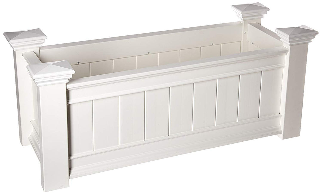 New England von va68214 Windsor lang Übertopf Box – Weiss