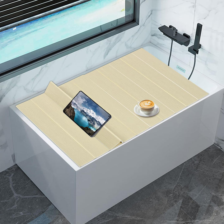 Badewannenabdeckung,Faltbare Badewanne, Wasser und staubdicht,wärmeisolierende PVB Badewanne, maxima