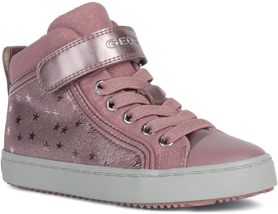Geox Mädchen J Kalispera Girl I Sneakers 24 EU Rosa Dk Pink C8006, 24 EU Rosa Dk Pink C8006