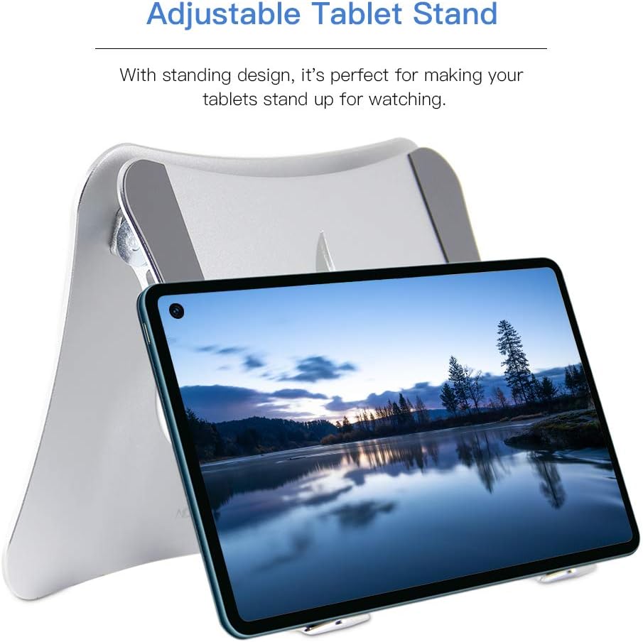 MISOTT Laptop Ständer, Ergonomisch Verstellbarer Laptop Ständer, 2 in 1 Computer Ständer Tablet Stän