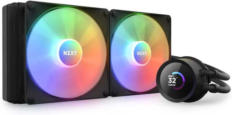 NZXT Kraken 280 RGB - RL-KR280-B1-280mm AIO CPU Wasserkühlung - 1,54" LCD Display 240x240-2x140mm RG