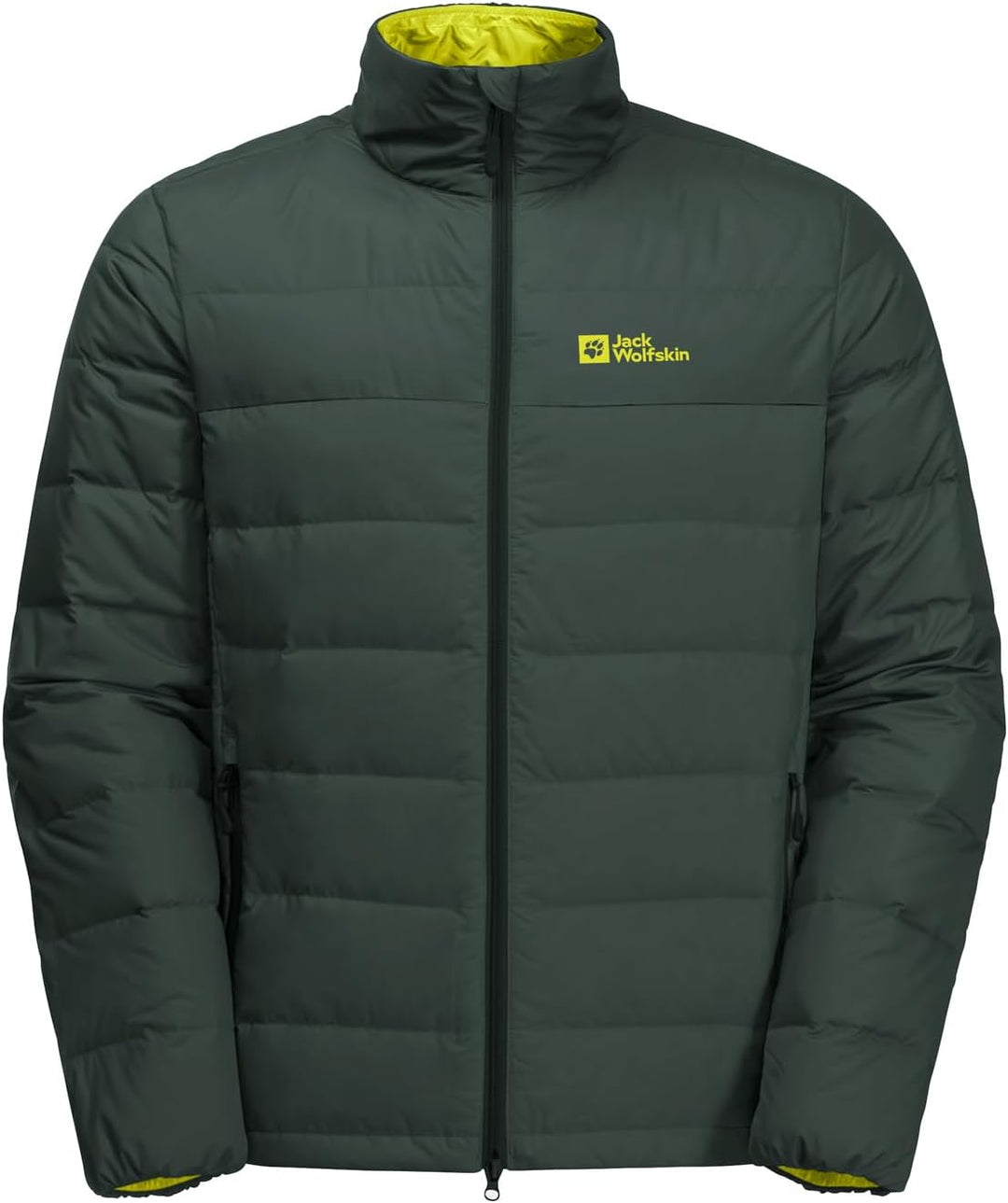 Jack Wolfskin Herren Ather Down Jkt M Daunenjacke S black olive / firefly, S black olive / firefly