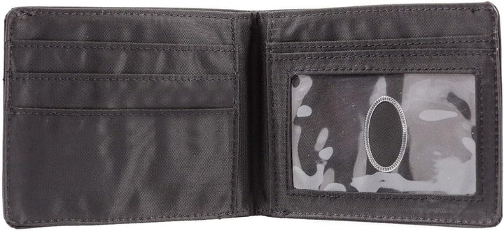 Big Skinny Slimline Herren-Geldbörse, doppelt gefaltet, für bis zu 25 Karten Schwarz, Schwarz