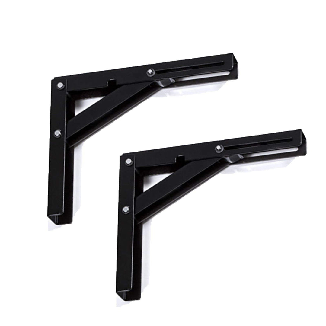 2 Stück SO-TECH® Klappkonsole Profi-Nr.1 L200 Länge: 200 mm/Höhe 160 mm schwarz Tragkraft 120 kg (pr